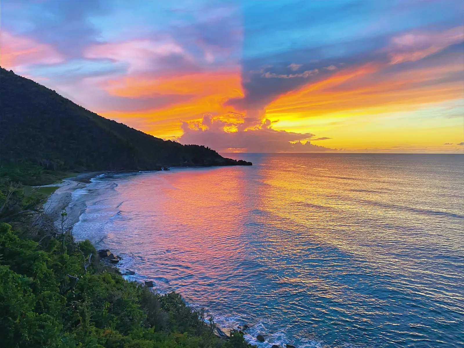 Sunset view from Villa Mini Cooper